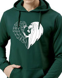 Adro Men'S Cotton Neck Hooded Sweatshirt (H24-Devi-Grn-2Xl_Green)