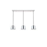 Elegant Lighting Living District Indoor Modern Home Decorative Bright Ceiling Nota 3 Light Chrome Pendant