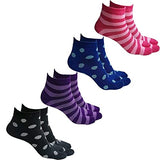 Cotson WomenS Woolen Winter Ankle Length Thumb Socks Pack Of 4, Multicolor