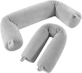 Virza Trade Twist Memory Foam Travel Pillow For Neck, Chin, Lumbar And Leg Support, Adjustable, Bendable Roll Pillow Flexible Cy
