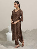 Libas Women'S Cotton Kurta Sets (400221Oc_Brown