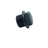 CDQBWKJGFJ M24X1.5 Plug Metric Male Thread Hex Head Pipe Plug with Flange Black Carbon Steel Fitting for Terminate Pipe Ends 1 P