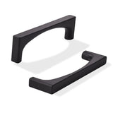 khtumeware 10 Pack Solid Handles 3-3/4-Inch(96mm) Matte Black Cabinet Pulls,Heavy Duty for Kitchen Cabinets, Cupboards, Drawers