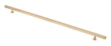 Lew's Hardware Bar Series 31-106 Solid Brushed Brass Cabinet Knobs and Pulls (16 Holes/24 Overall)