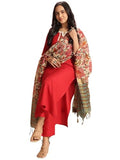 Gosriki Women'S Rayon Blend Solid Straight Kurta With Pant & Dupatta (Dhar Red-Gs_Xl_Red_X-Large),Red,,B0DT78WXVG