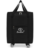 EverBest Expandable Foldable Duffel Bag with Detachable Wheels Collapsible Rolling Travel | Grocery | Quick Commerce | FMCG Deli
