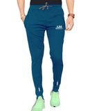 LookMark Men's Slim Fit Solid Lycra Blend Full Elastic Sport Wear Running Gym Stretchable Jogger Track Pant in Rama Color(Track 04 RAMA-XL),Rama