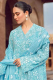 Anni Designer Women'S Rayon Blend Printed Straight Kurta With Palazzo & Dupatta (Chetali Sky_S_Sky Blue_Small),Sky Blue,S,Rayon Blend,Regular,