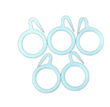 Quality Wise Plastic Curtain Rings Hooks Bedroom Window & Bathroom Home Dcor 2x2 inch Pack of 30 pc (White)