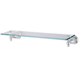 Kingston Brass BA7979C English Vintage Glass Shelf , Polished Chrome,20-1/2