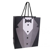 TRENDYNEST 2pcs Tuxedo Groomsmen Thank You Gift Bags Black Wedding Bridal Party Favour| Wedding Party Gift | Return Gift