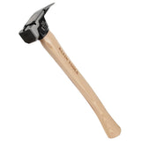 Klein Tools H80920H Milled Face Framing Hammer with Straight Claw, 20-Ounce Forged Steel, Hickory Handle, California Framing Sty
