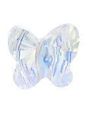 50pcs Cute Czech Butterfly Center Drilled Crystal Glass Beads Spacer 10mm (0.4 Inch) Crystal AB #5754