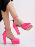 Shoetopia Women'S Wedge Heel Pumps Pink,Pink,5,B0CXJ27T48