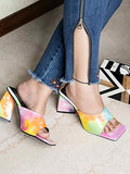 Shoetopia Girls Heel-1213 Multicolor Heeled Sandal - 7 Uk (Girls-Heel-1213-Multi),Multicolor,7,B0CQK2SRKX