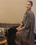 Anni Designer Women'S Rayon Viscose Anarkali Solid Kurta With Pant & Dupatta (Avantika Black_Xl_Black_X-Large),Black,XL,Rayon,Anarkali,