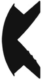 TACO METALS Vinyl Insert BK 5/8x5/16 50,Black -V12-0342BKA50-