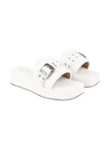 Shoetopia Women'S Block Heel Sandal,White,5,B0CHYGJXQ2