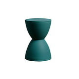 Round Dressing Stool Plastic PP Footstool Bar for Kids & Adults Premium Quality Waterproof Toy Box Change Shoes Space-Saving (Dark Green)
