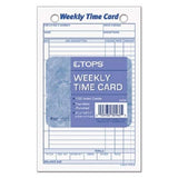 Tops Weekly Time Cards, Index Bristol Stock, 4.25 X 6.75 Inches, 100-Count, White, (3016)