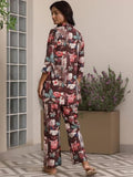 Libas Women'S Silk Blend Regular Co Ord Set (39033 Brown