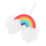 Healeved Bath Sponges Rainbow Bath Ball Shower Loofah Sponge Cartoon Body Scrubber Shower Mesh Body Wash Puff for Women Girls Ki