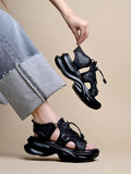 Shoetopia Smart Casual Black Sporty Sandals For Women & Girls /Eu41,Black,8,B0F9FMFS2L
