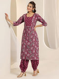 Libas Women'S Cotton Kurta Sets (400551_Pink_M)