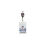 Advantus Carabiner-Style Retractable Id Card Reel, Extends 30 Inches, Pack Of 12, Smoke Color (75551)