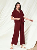 Toplot Jumpsuit For Women || Coordset For Women || Co Ord Western (Jump-Suit-5225-Maroon-M),Maroon,,B0DSWBGNV3