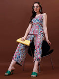 LookMark Women's Trendy Printed Crepe Full Dress with Stylish Neck(AZ-LM-P1-SD653-L) Multicolour