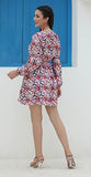 Dhruvi Trendz Womens Lycra Women Western Dresses Regular Fit A-Line (Dupli-D-Wd-1013_Pink_S)