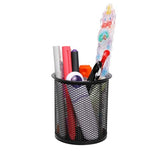 Neomate Metal Mesh Pencil Holder | Round Pen Cups for Desk Organizer | 4 Pcs Set | Wire Makeup Brush Holders, Classroom & Office