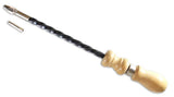 WEDGE 10.5 (26.7 cm) Wooden Handled Push Drill Forged Steel Shaft 1/8 (3.2 mm) Collet Capacity Extra Collet Included Timel