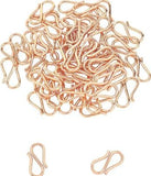 Skanda Crafterina S Hook Necklace Hooks For Jewellery Making 100 Pieces (Copper)