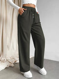 Leriya Fashion High Waist Trouser For Women | Summer Track Pants | Casual Trousers (Small, Green)
