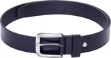 Men Blue Genuine Leather Belt ()_168