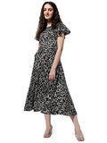 Oomph! Women'S Western & Fusion Wear Midi Dresses For Women Beach Black - Md515,Black,Black,S