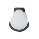 HORZE Chicago Fetlock Rear Boots | Lightweight, Adjustable, Jumping Horse Boots (Pair) - White/Grey - Cob