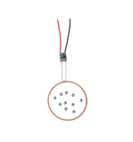 Taidacent 80mm Long Distance 5V Wireless LED Coil Inductive Coil and Ten Colorful Wireless LEDs Lights Brightness Adjustable Wir