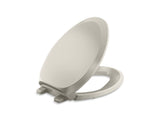Kohler K4713-RL-G9 French Curve Elongated Closed-Front Toilet Seat with Soft Close and Quick Release Sandbar