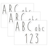 A Close-Knit Class Simple Print Deco Letters, 246 Per Pack, 3 Packs
