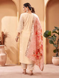 Shienzy Women'S Cotton Blend Kurta Set (1588Shz_Beige_M)
