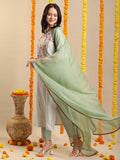 Gosriki Women'S Rayon Blend Embroidered Straight Kurta With Pant & Dupatta (Farigup-Green-Vks02-Gs_3Xl_Green_Xxx-Large),Green,3,B0DK9PHTYS