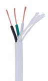 B&P Lamp White Color, 18/3 Sjt, Pvc Lamp Cord, 3Wire, 250 Ft. Spool