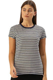 Enamor Essentials Womens Relaxed Fit Short Sleeves Crew Neck Slim Fit Breathable Stretch Regular Length Cotton Tee - Ea47