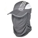 Terxa Summer Sun Protection Cap Mask | Face Cover Scarf With Hat | Nylon Uv Protection Summer Hat With Neck Flap | Outdoor/Cycli