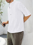 Be Active Men'S Linen Blend Solid Regular Shirt (Cpl0149_White White Xl
