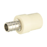 (Pack of 20) EFIELD 1/2 Pex x 1/2 CPVC Transition Coupling Barb Crimp Brass Fittings For Pex CPVC Tube Connection