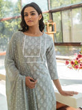 Fabnex Cotton Blend Women Kurta & Pant (K-43)(Medium), Grey